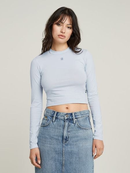 G-Star Koszulka w kolorze błękitnym rozmiar: M. Niebieskie bluzki G-Star, m, bez wzorów, z bawełny, retro, bez kołnierzyka, bez ramiączek. Za 104.89 zł.