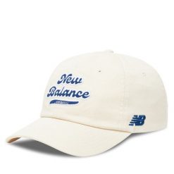 Czapka z daszkiem New Balance. Białe czapki New Balance, bez wzorów. Za 109.99 zł.
