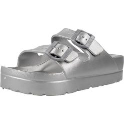 Sandały BREAK & WALK BJSH391001 Srebrny. Szare sandały CONGUITOS, bez wzorów, z gumy, bez obcasa, bez zapięcia. Za 117.99 zł.