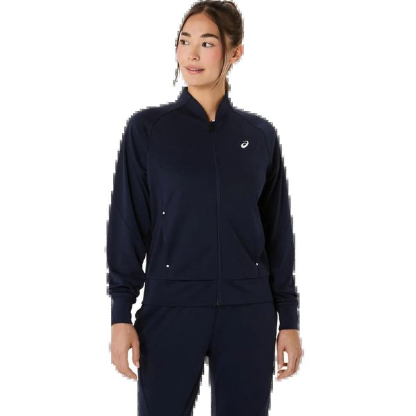 Damska bluza dresowa Asics Warm-Up. Niebieskie bluzy Asics, m, bez wzorów, z dresówki, bez kaptura. Za 248.45 zł.
