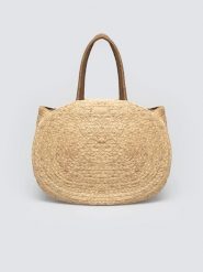 Torebka damska pleciona beżowa Haiti 801. Brązowe torebki klasyczne Big Star, bez wzorów, ze splotem, do ręki, duże, bez dodatków. Za 229.99 zł.