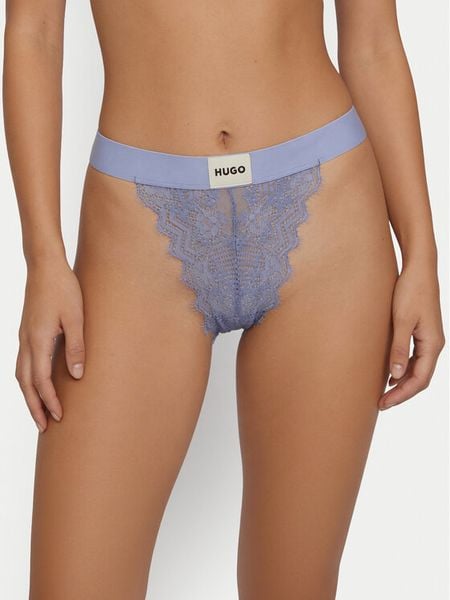 HUGO Stringi 50535036 Fioletowy. Fioletowe stringi Hugo, bez wzorów, z syntetyku. Za 109.99 zł.