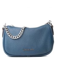 Michael Kors Skórzana torebka w kolorze granatowym - 20 x 12 x 7 cm rozmiar: onesize. Niebieskie torebki klasyczne Michael Kors, bez wzorów, z materiału, bez dodatków. Za 420.68 zł.