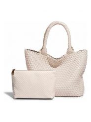 SUVRAI Torebka w kolorze kremowym - 30 x 42 x 14 cm rozmiar: onesize. Brązowe torby na ramię SUVRAI, bez wzorów, z materiału, na ramię, bez dodatków. Za 173.99 zł.