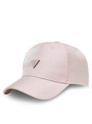 Guess Czapka z daszkiem AW5283 COT01 Różowy. Czerwone czapki Guess, z aplikacjami, z bawełny. Za 159.99 zł.