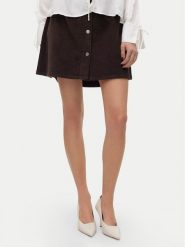 Vero Moda Spódnica mini Etta 10315342 Brązowy Regular Fit. Brązowe spódnice Vero Moda, xs, bez wzorów, z bawełny, mini. Za 139.99 zł.