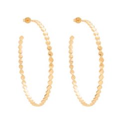 Kolczyki kółka Snake 6 cm, pozłacane. Żółte kolczyki Lilou, pozłacane. Za 239.00 zł.