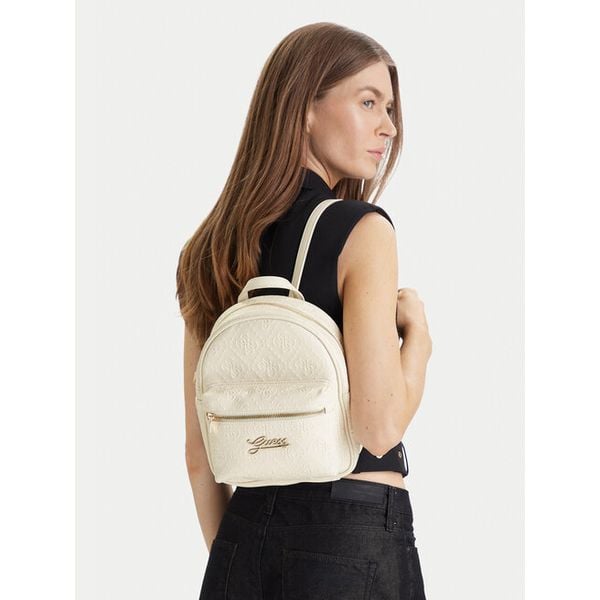 Plecak Guess. Białe plecaki Guess, z aplikacjami. Za 225.99 zł.