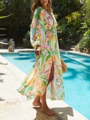 Milan Kiss Sukienka ze wzorem rozmiar: L. Sukienki Milan Kiss, l, bez wzorów, bez kołnierzyka, bez ramiączek, maxi. Za 165.99 zł.