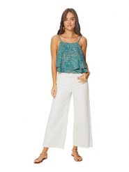 Ipanima Top w kolorze niebiesko-morskim rozmiar: 34-40. Niebieskie topy Ipanima, bez wzorów, bez kołnierzyka, bez ramiączek. Za 34.99 zł.