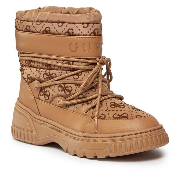 Śniegowce Guess. Brązowe trapery i śniegowce Guess. Za 379.99 zł.