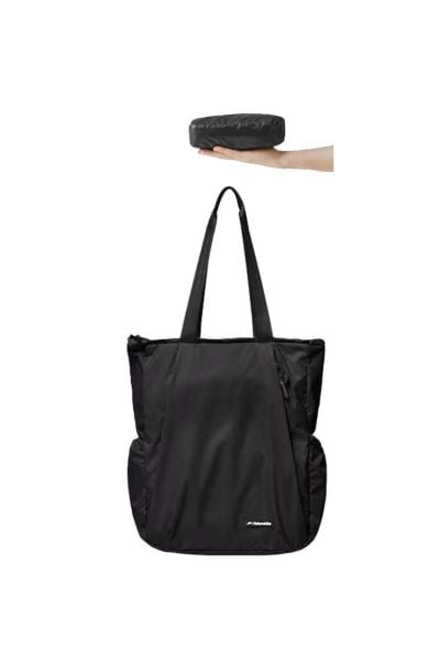 Torba Oxygen 2 In 1 Folding Tote CNK2450XB025. Czarne torby na laptopa NATUREHIKE, bez wzorów, z materiału, na ramię. Za 153.18 zł.
