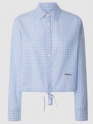 Pepe Jeans FOOTWEAR Bluzka w kolorze błękitno-białym rozmiar: XL. Białe bluzki Pepe Jeans FOOTWEAR, xl, bez wzorów, z bawełny, bez kołnierzyka, bez ramiączek. Za 125.27 zł.
