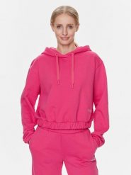 Guess Bluza Eleanora V4RQ09 KC5O0 Różowy Regular Fit. Czerwone bluzy Guess, xxs, z aplikacjami, z bawełny, bez kaptura. Za 199.99 zł.