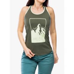 Top wspinaczkowy damski Edelrid Onsight Tank II. Zielone koszulki sportowe EDELRID, bez wzorów, bez ramiączek. Za 119.99 zł.
