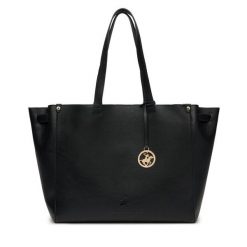 Torebka Beverly Hills Polo Club. Czarne shopper Beverly Hills Polo Club, bez wzorów, bez dodatków. Za 299.99 zł.