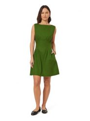 Scotch & Soda Sukienka w kolorze zielonym rozmiar: S. Zielone sukienki Scotch & Soda, s, bez wzorów, bez kołnierzyka, bez ramiączek, mini. Za 199.95 zł.