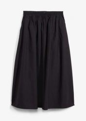Spódnica midi z czystej bawełny. Czerwone spódnice bonprix, bez wzorów, z bawełny, midi. Za 147.99 zł.