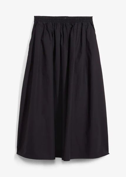 Spódnica midi z czystej bawełny. Białe spódnice bonprix, bez wzorów, z bawełny, midi. Za 139.99 zł.