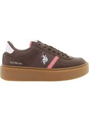 U.S. Polo Assn. Sneakersy w kolorze biało-brązowym rozmiar: 38. Białe trampki U.S. Polo Assn., bez wzorów, bez zapięcia. Za 218.57 zł.