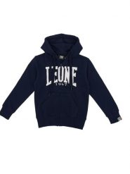 Bluza ciepły z kaptur na co dzień na siłownię. Niebieskie bluzy LEONE 1947 APPAREL, bez wzorów, bez kaptura. Za 63.11 zł.