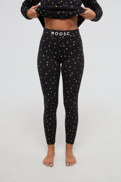 Legginsy Bazowe - Shining Star Kobiety. Czarne legginsy OOSC, l, bez wzorów, z materiału, z podwyższonym stanem, długie. Za 269.99 zł.