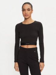 Calvin Klein Underwear Bluzka 000QS7217E Czarny Slim Fit. Czarne bluzki Calvin Klein Underwear, l, bez wzorów, z bawełny, bez kołnierzyka, bez ramiączek. Za 149.99 zł.