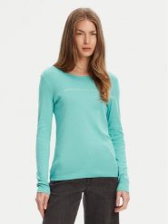 United Colors Of Benetton Bluzka 3GA2E16G0 Zielony Regular Fit. Zielone bluzki United Colors of Benetton, m, bez wzorów, z bawełny, bez kołnierzyka, bez ramiączek. Za 59.99 zł.