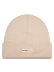 Calvin Klein Jeans Czapka Inst Patch Beanie K60K612322 Różowy. Czerwone czapki Calvin Klein Jeans, bez wzorów, z jeansu. Za 199.99 zł.