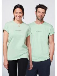 Detto Fatto Koszulka w kolorze miętowym rozmiar: XL. Zielone bluzki Detto Fatto, xl, bez wzorów, z bawełny, bez kołnierzyka, bez ramiączek. Za 73.99 zł.