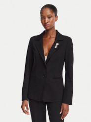 Marella Marynarka Gommoso 2623916034 Czarny Slim Fit. Czarne marynarki i żakiety Marella, bez wzorów, z syntetyku. Za 1,354.00 zł.