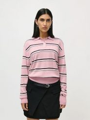 LeGer Sweter "Lilith" w kolorze jasnoróżowym rozmiar: 36. Różowe swetry LeGer, bez wzorów, bez ramiączek. Za 132.98 zł.