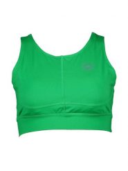 Adidas Top w kolorze zielonym rozmiar: S. Zielone koszulki sportowe Adidas, bez wzorów, z materiału, bez ramiączek. Za 153.71 zł.