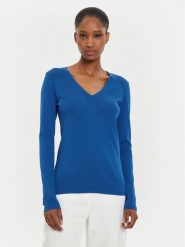 United Colors Of Benetton Bluzka 3GA2E4245 Niebieski Regular Fit. Niebieskie bluzki United Colors of Benetton, s, bez wzorów, z bawełny, bez kołnierzyka, bez ramiączek. Za 99.99 zł.