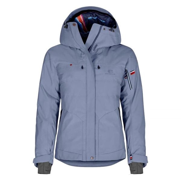 Damska ocieplana kurtka narciarska Elevenate St Moritz. Niebieskie kurtki narciarskie ELEVENATE, bez wzorów, bez kaptura, narciarskie. W wyprzedaży za 2,772.50 zł.