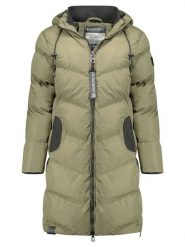 Geographical Norway Płaszcz zimowy "Bonus" w kolorze khaki rozmiar: 3XL. Brązowe płaszcze Geographical Norway, na zimę, xl, bez wzorów, z puchu, bez kaptura. Za 295.86 zł.