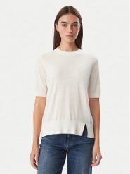 Liu Jo Bluzka WF6419 MA16R Kremowy Regular Fit. Białe bluzki Liu Jo, xs, bez wzorów, z syntetyku, bez kołnierzyka, bez ramiączek. Za 389.99 zł.