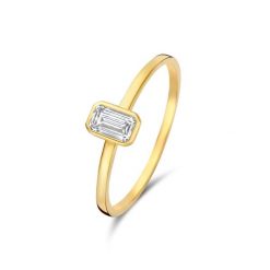 Isabel Bernard Pierścionek Isabel Bernard Baguette Genevieve - 14-karatowe złoto Pierścionki 1 ct Damski. Żółte pierścionki Isabel Bernard, z cyrkonią, złote. Za 1,020.99 zł.