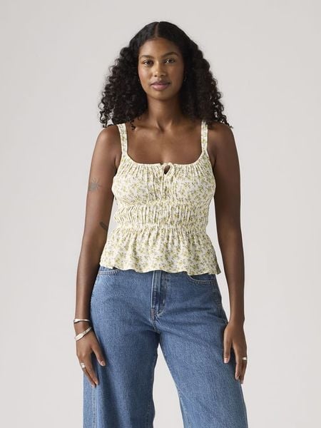 Levi's Top w kolorze kremowo-złotym rozmiar: S. Brązowe topy Levi's®, s, bez wzorów, z wiskozy, bez kołnierzyka, bez ramiączek. Za 109.95 zł.