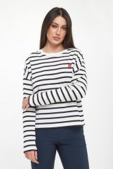 Bluzka damska w paski SPORTALM. Bluzki Sportalm, bez wzorów, bez kołnierzyka, bez ramiączek. Za 739.00 zł.