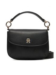 Tommy Hilfiger Torebka Chic Crossover AW0AW16686 Czarny. Czarne torebki klasyczne TOMMY HILFIGER, bez wzorów, ze skóry, bez dodatków. Za 289.99 zł.