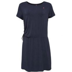 Sukienka damska Loap Brevora niebieska. Czarne sukienki LOOP, xl, bez wzorów, sportowe, bez kołnierzyka, bez ramiączek, sportowe. Za 198.99 zł.