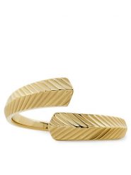 Fossil Pierścionek JF04536710 Złoty. Żółte pierścionki Fossil, metalowe. Za 179.99 zł.