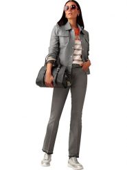 Heine Dżinsy - Slim fit - w kolorze szarym rozmiar: 48. Szare jeansy Heine, z aplikacjami. Za 101.23 zł.