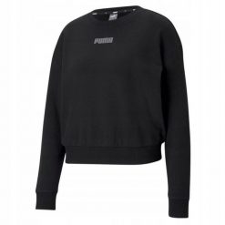 Bluza sportowa damska Puma Modern Basics Crew TR. Czarne bluzy Puma, l, bez wzorów, z bawełny, z kapturem. Za 149.00 zł.