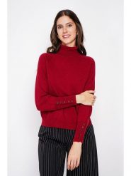 William de Faye Golf w kolorze bordowym rozmiar: 38. Czerwone golfy William de Faye, bez wzorów, bez ramiączek. Za 144.58 zł.