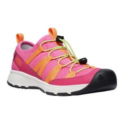 Buty juniorskie KEEN Motozoa Sneaker. Czerwone trekkingi Keen, trekkingowe. Za 249.99 zł.