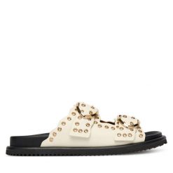 Klapki Blauer. Klapki Blauer, bez wzorów, bez obcasa. Za 559.99 zł.