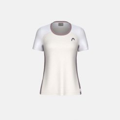 PLAY TECH Damski Top. Białe topy Head, bez wzorów, bez kołnierzyka, bez ramiączek. Za 280.00 zł.