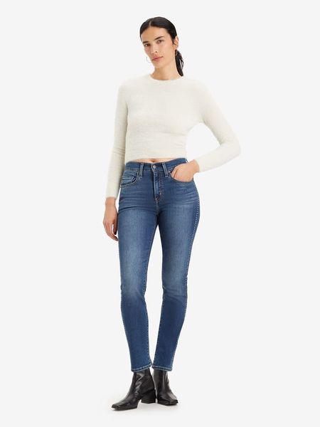 Levi´s Dżinsy "724" - Skinny fit - w kolorze niebieskim rozmiar: W31/L32. Niebieskie jeansy l, z aplikacjami, z podwyższonym stanem. Za 152.98 zł.